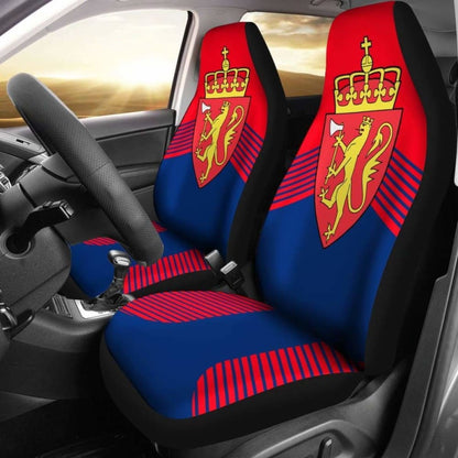 Norway Blue Coat Of Arms Car Seat Covers Amazing 105905 - YourCarButBetter