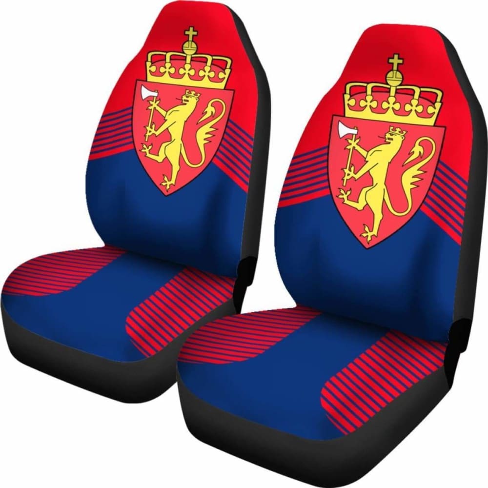 Norway Blue Coat Of Arms Car Seat Covers Amazing 105905 - YourCarButBetter