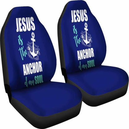 Np Jesus Is The Anchor Car Seat Cover 181703 - YourCarButBetter