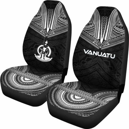 nuatu Car Seat Cover - nuatu Coat Of Arms Polynesian Chief Tattoo Black Version - 10 174914 - YourCarButBetter