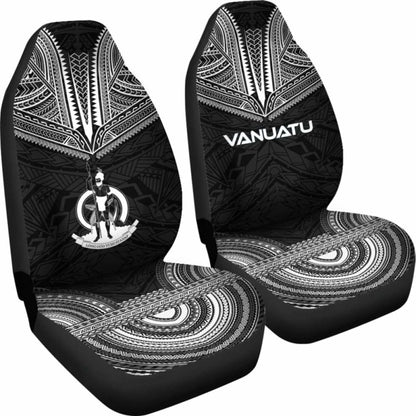 nuatu Car Seat Cover - nuatu Coat Of Arms Polynesian Chief Tattoo Black Version - 10 174914 - YourCarButBetter