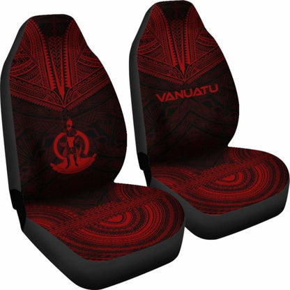 nuatu Car Seat Cover - nuatu Coat Of Arms Polynesian Chief Tattoo Red Version - 10 174914 - YourCarButBetter