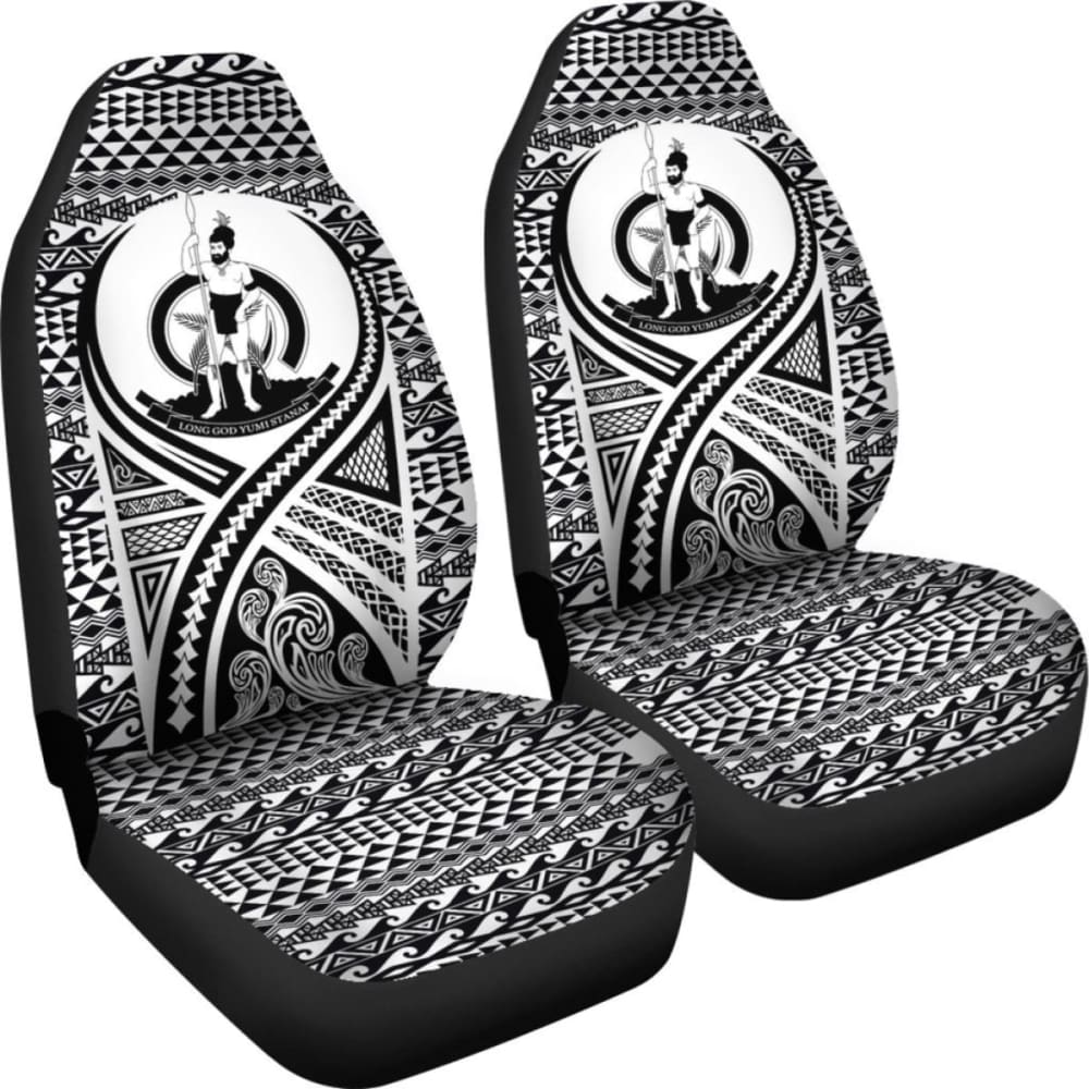 nuatu Car Seat Cover - nuatu Coat Of Arms Polynesian Tattoo Black - 9 174914 - YourCarButBetter