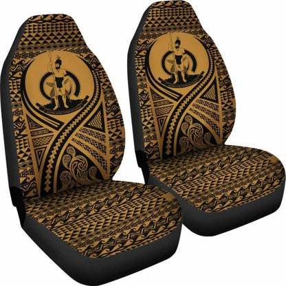 nuatu Car Seat Cover - nuatu Coat Of Arms Polynesian Tattoo Gold - 9 174914 - YourCarButBetter