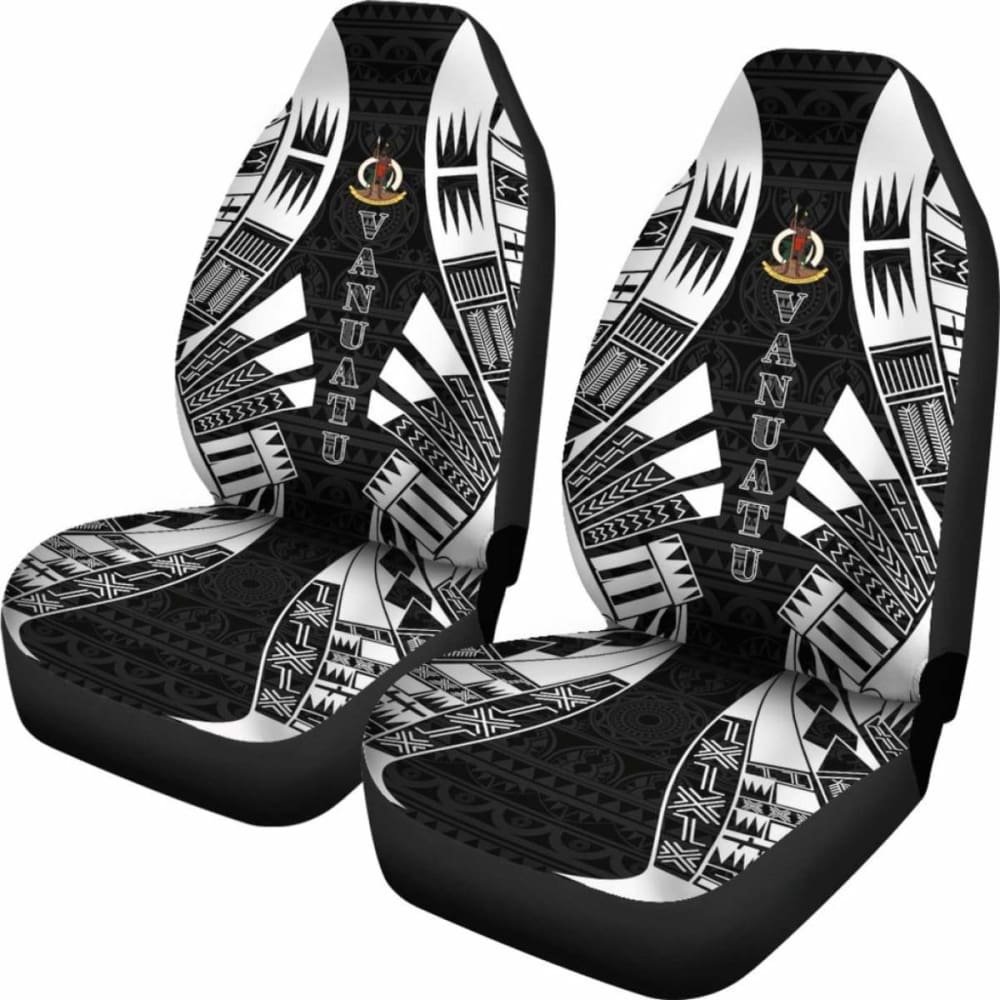 nuatu Car Seat Covers - nuatu Coat Of Arms Polynesian Tattoo Black - 9 174914 - YourCarButBetter