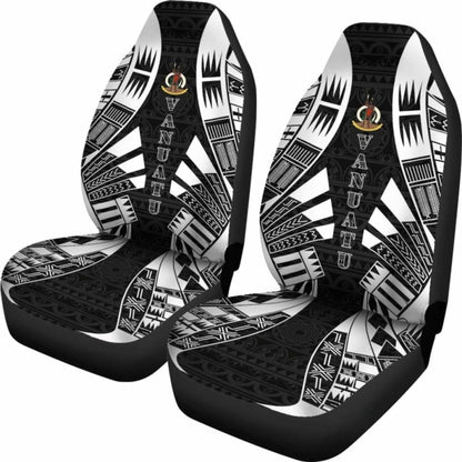 nuatu Car Seat Covers - nuatu Coat Of Arms Polynesian Tattoo Black - 9 174914 - YourCarButBetter