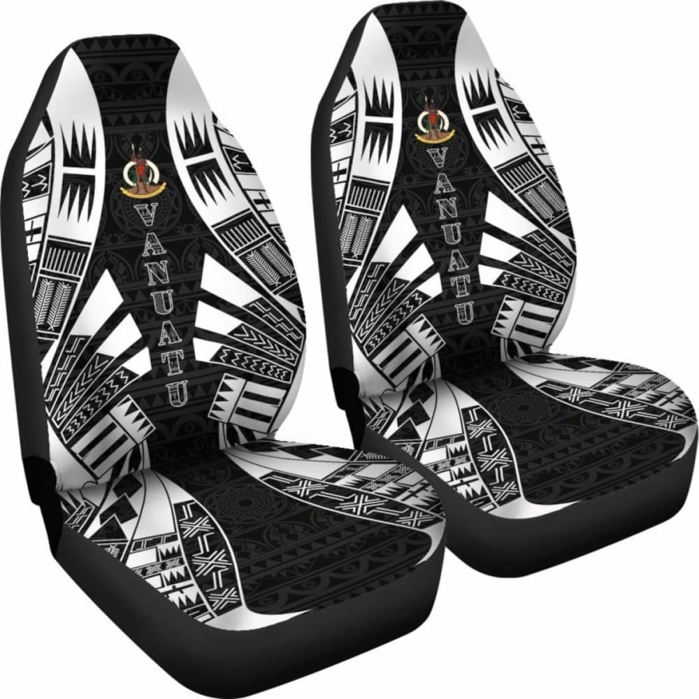 nuatu Car Seat Covers - nuatu Coat Of Arms Polynesian Tattoo Black - 9 174914 - YourCarButBetter