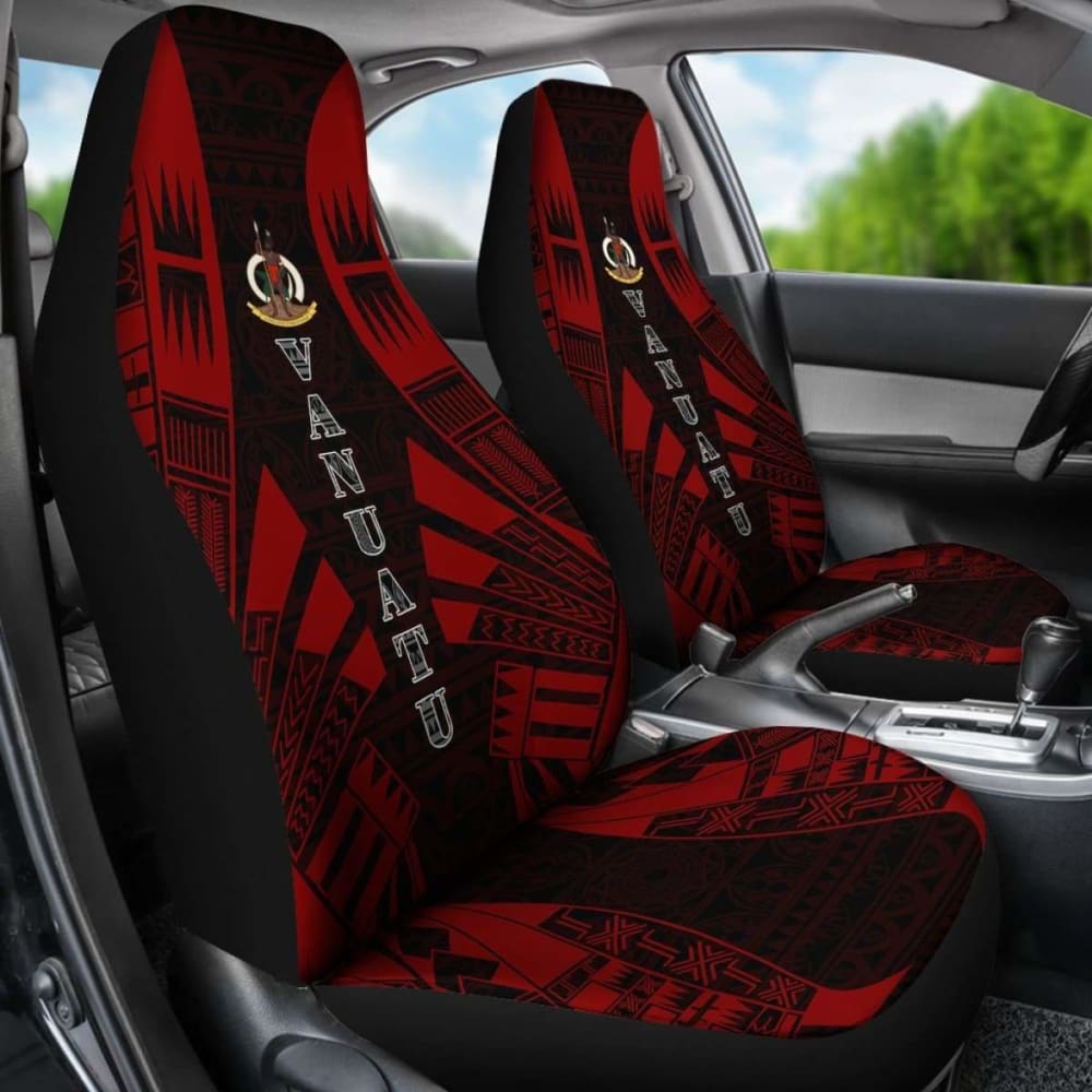 nuatu Car Seat Covers - Polynesian Tattoo Red - 9 174914 - YourCarButBetter