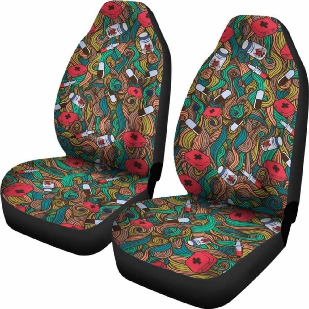 Nurse Accessories Patterns Art Car Seat Cover 144902