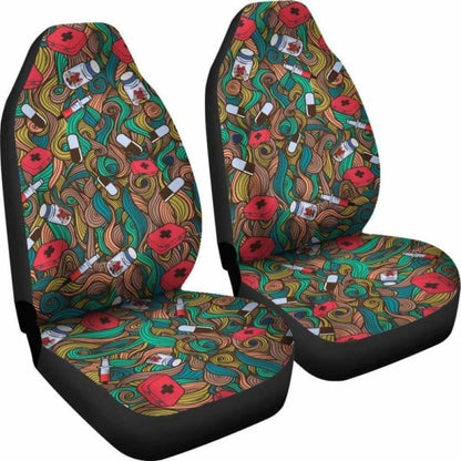 Nurse Accessories Patterns Art Car Seat Cover 144902