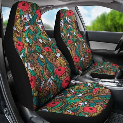 Nurse Accessories Patterns Art Car Seat Cover 144902