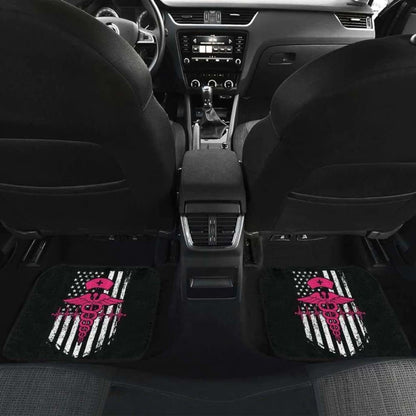 Nurse Flag Pink Symbol Front And Back Car Mats Set Of 4 144902