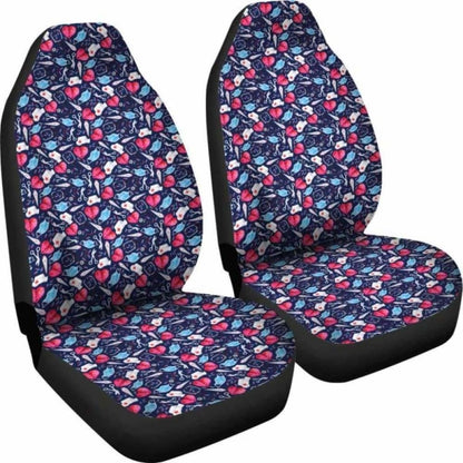 Nurse Pink Heart Car Seat Covers 144902