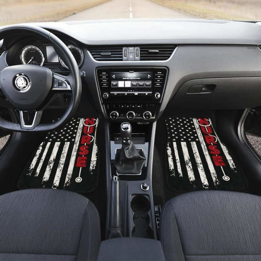 Nurse Symbol American Flag Art Car Floor Mats 211103