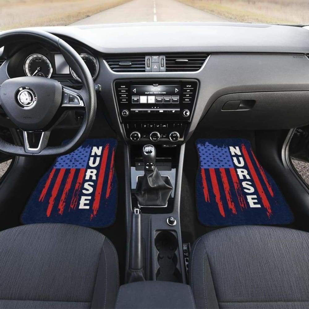 Nurse Symbol American Flag Car Floor Mats Amazing Gift 211103