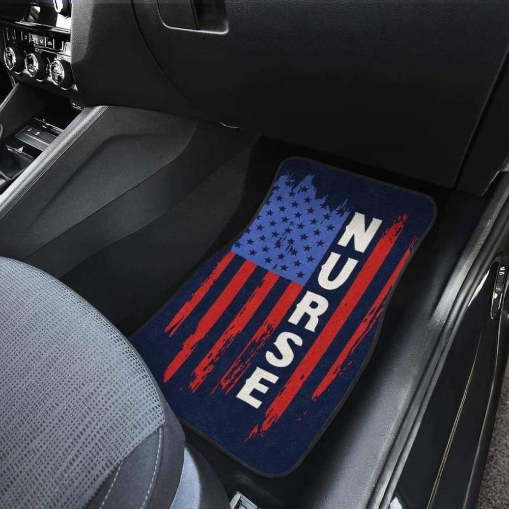 Nurse Symbol American Flag Car Floor Mats Amazing Gift 211103