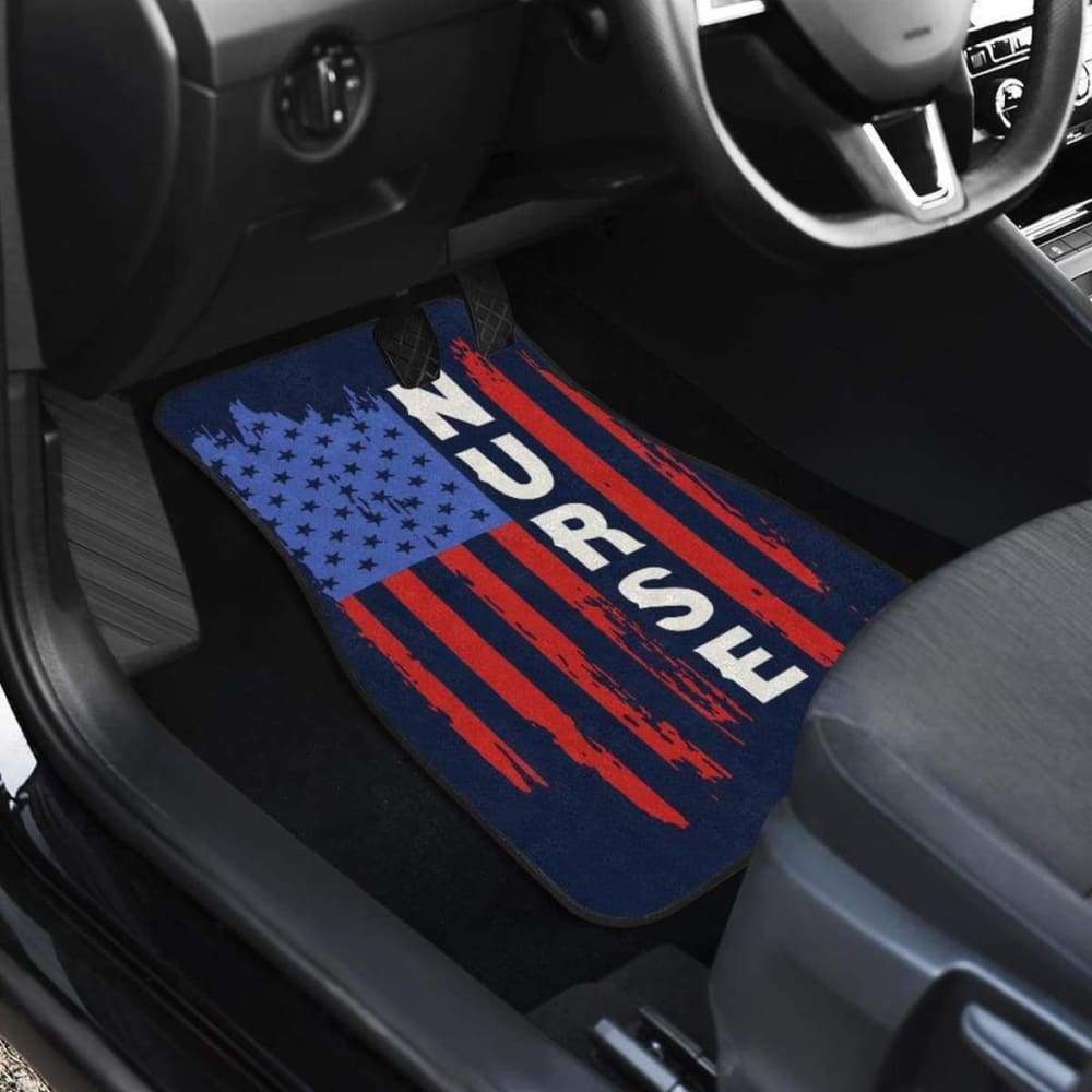 Nurse Symbol American Flag Car Floor Mats Amazing Gift 211103