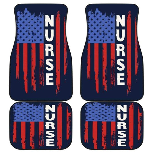 Nurse Symbol American Flag Car Floor Mats Amazing Gift 211103