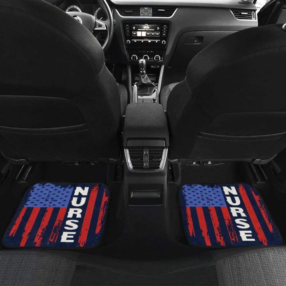 Nurse Symbol American Flag Car Floor Mats Amazing Gift 211103