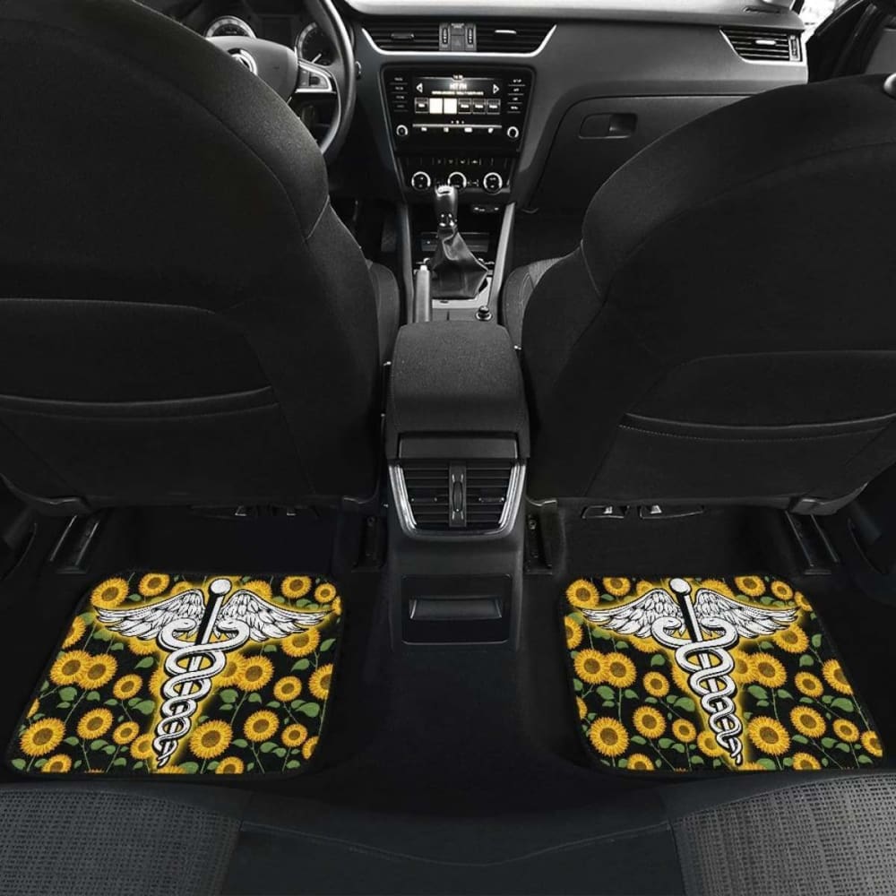 Nurse You’re My Sunshine Sunflower Car Floor Mats 211002