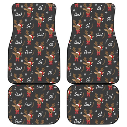 Oh Reindeer My Lovely Christmas Car Floor Mats 210601 - YourCarButBetter