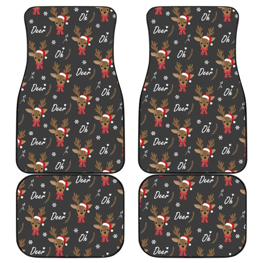 Oh Reindeer My Lovely Christmas Car Floor Mats 210601 - YourCarButBetter