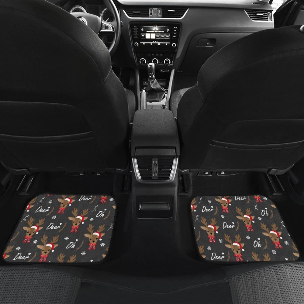 Oh Reindeer My Lovely Christmas Car Floor Mats 210601 - YourCarButBetter