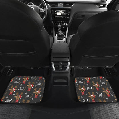 Oh Reindeer My Lovely Christmas Car Floor Mats 210601 - YourCarButBetter