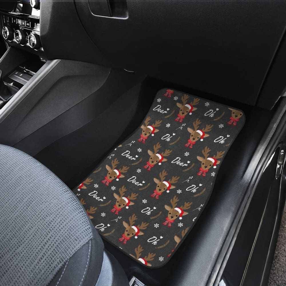 Oh Reindeer My Lovely Christmas Car Floor Mats 210601 - YourCarButBetter