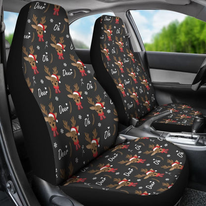 Oh Reindeer My Lovely Christmas Car Seat Covers 210601 - YourCarButBetter