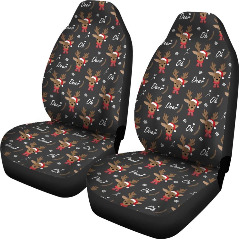 Oh Reindeer My Lovely Christmas Car Seat Covers 210601 - YourCarButBetter