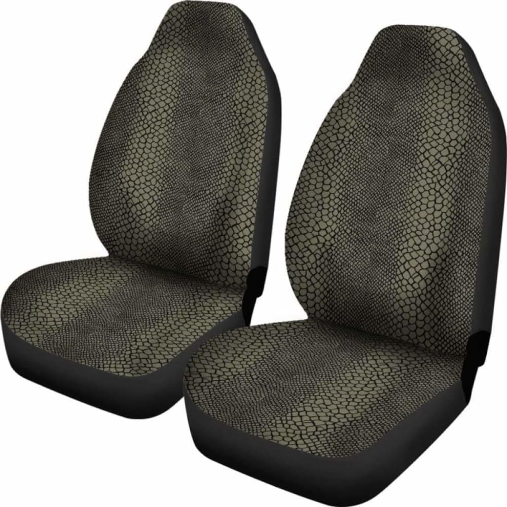 Olive And Black Snake Reptile Car Seat Covers Skin 232125 - YourCarButBetter