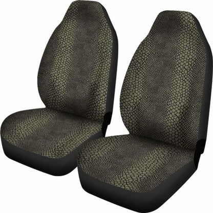 Olive And Black Snake Reptile Car Seat Covers Skin 232125 - YourCarButBetter