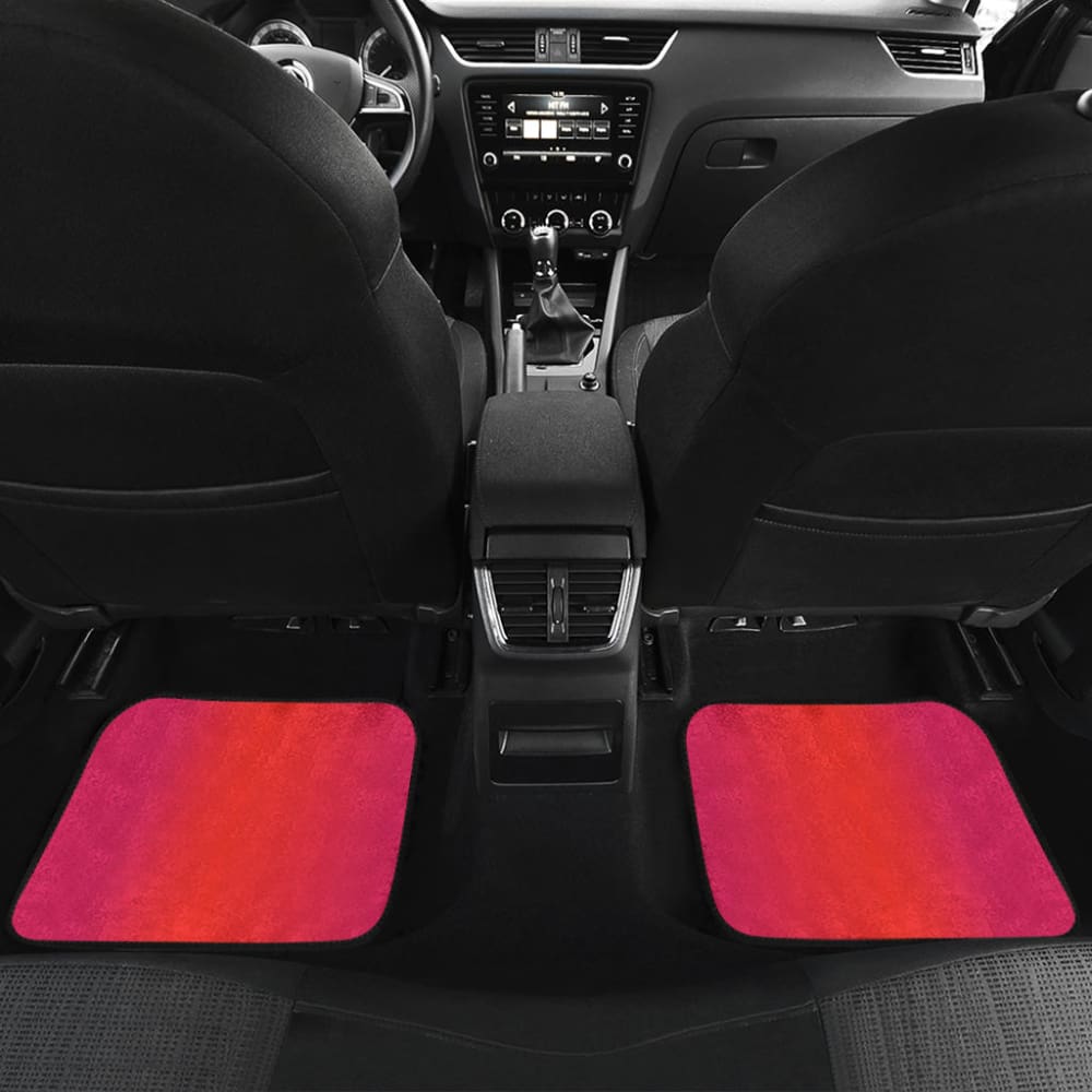Ombre Sunset Front And Back Car Mats 550317 - YourCarButBetter