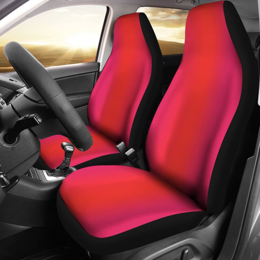 Ombre Sunset Orange Pink Car Seat Covers 550317 - YourCarButBetter