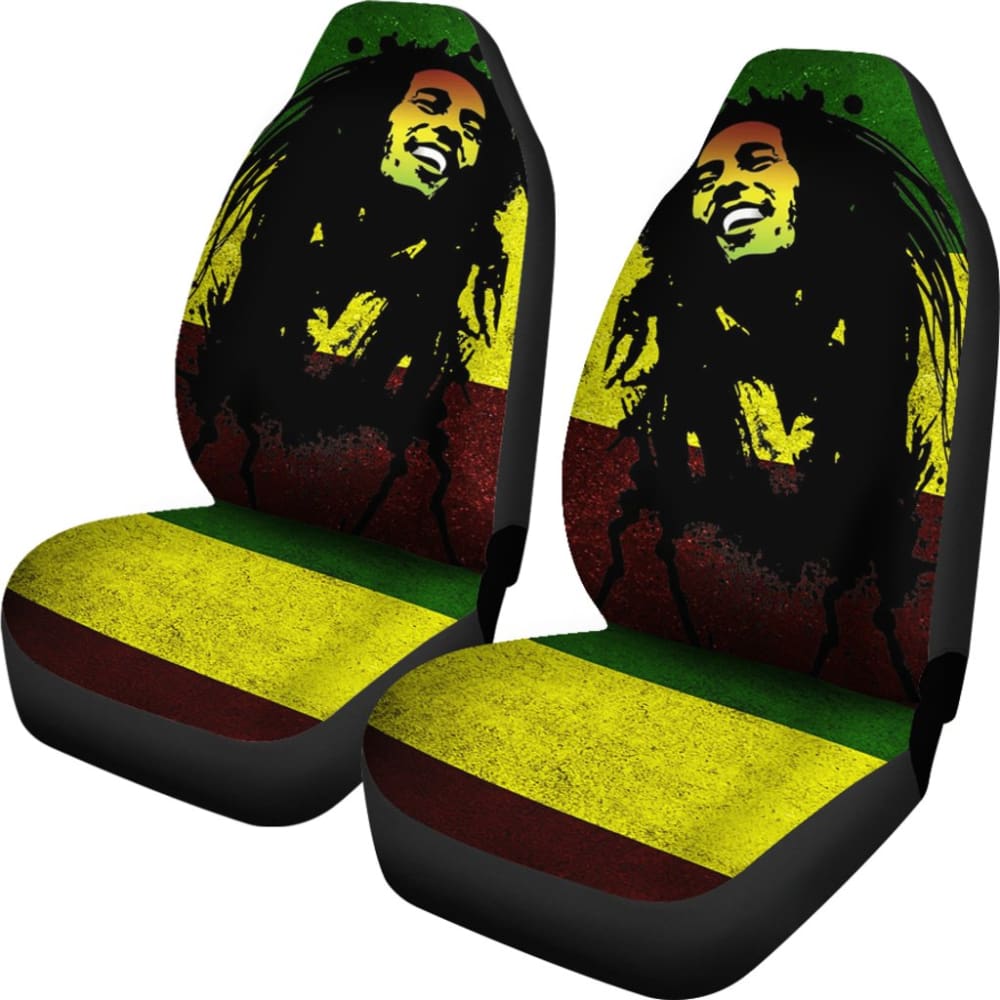 One Love Bob Marley Car Seat Covers 210903 - YourCarButBetter