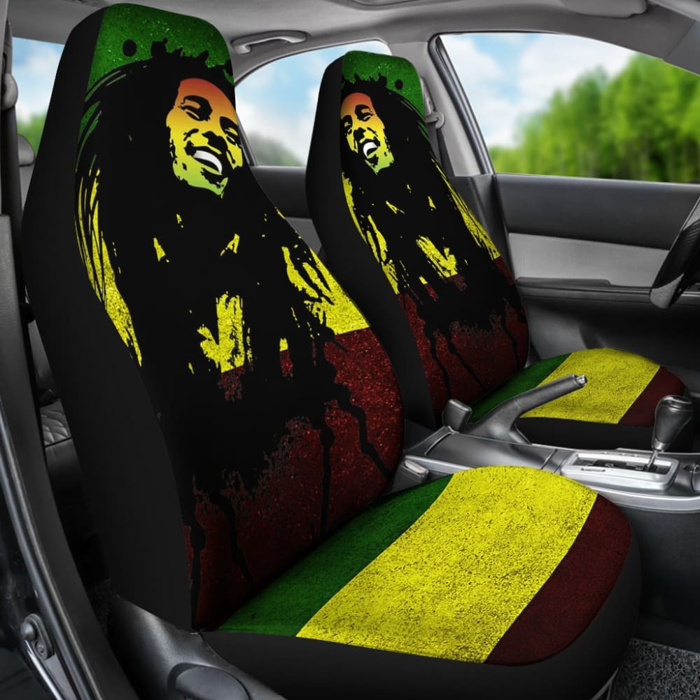 One Love Bob Marley Car Seat Covers 210903 - YourCarButBetter