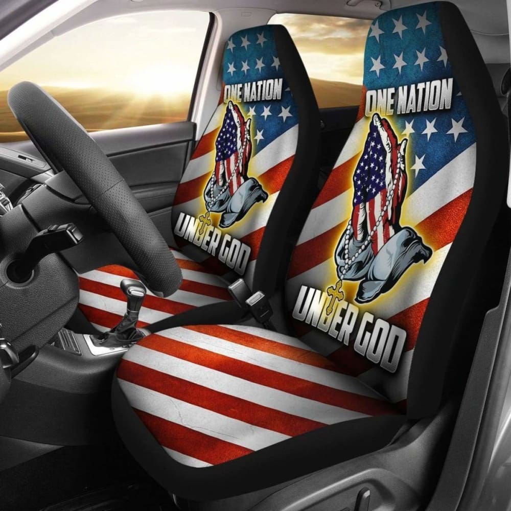 One Nation Under God American Flag Car Seat Covers 203011