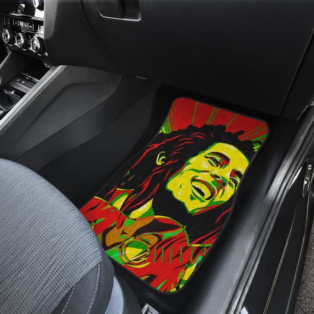One of Kind Rasta Bob Marley Reggae Car Floor Mats 210703 - YourCarButBetter
