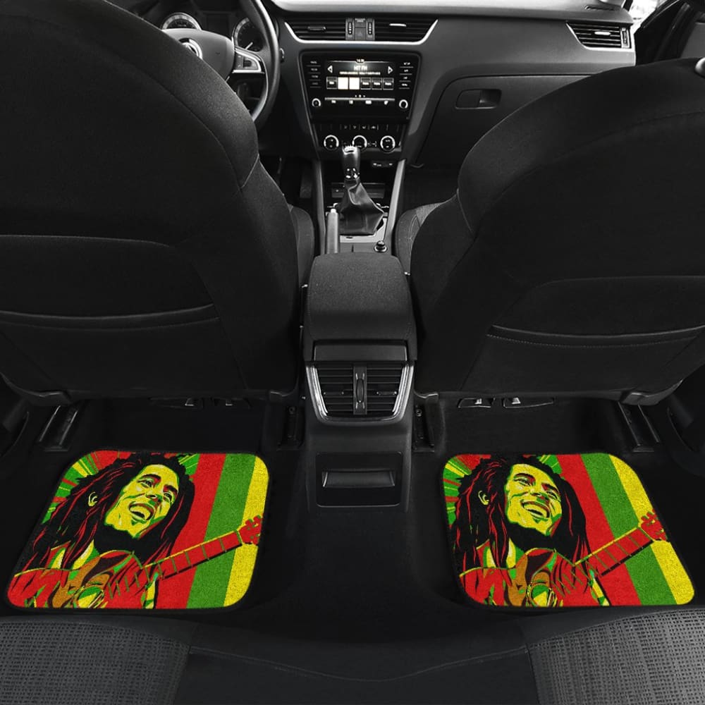 One of Kind Rasta Bob Marley Reggae Car Floor Mats 210703 - YourCarButBetter