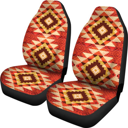 Orange Aztec Car Seat Covers 174510 - YourCarButBetter