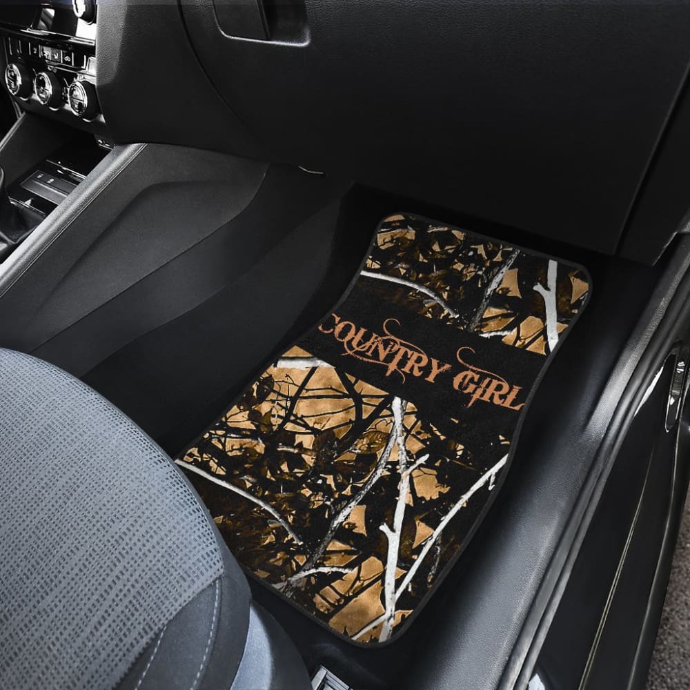 Outshine Camouflage Country Girl Car Floor Mats 211703 - YourCarButBetter