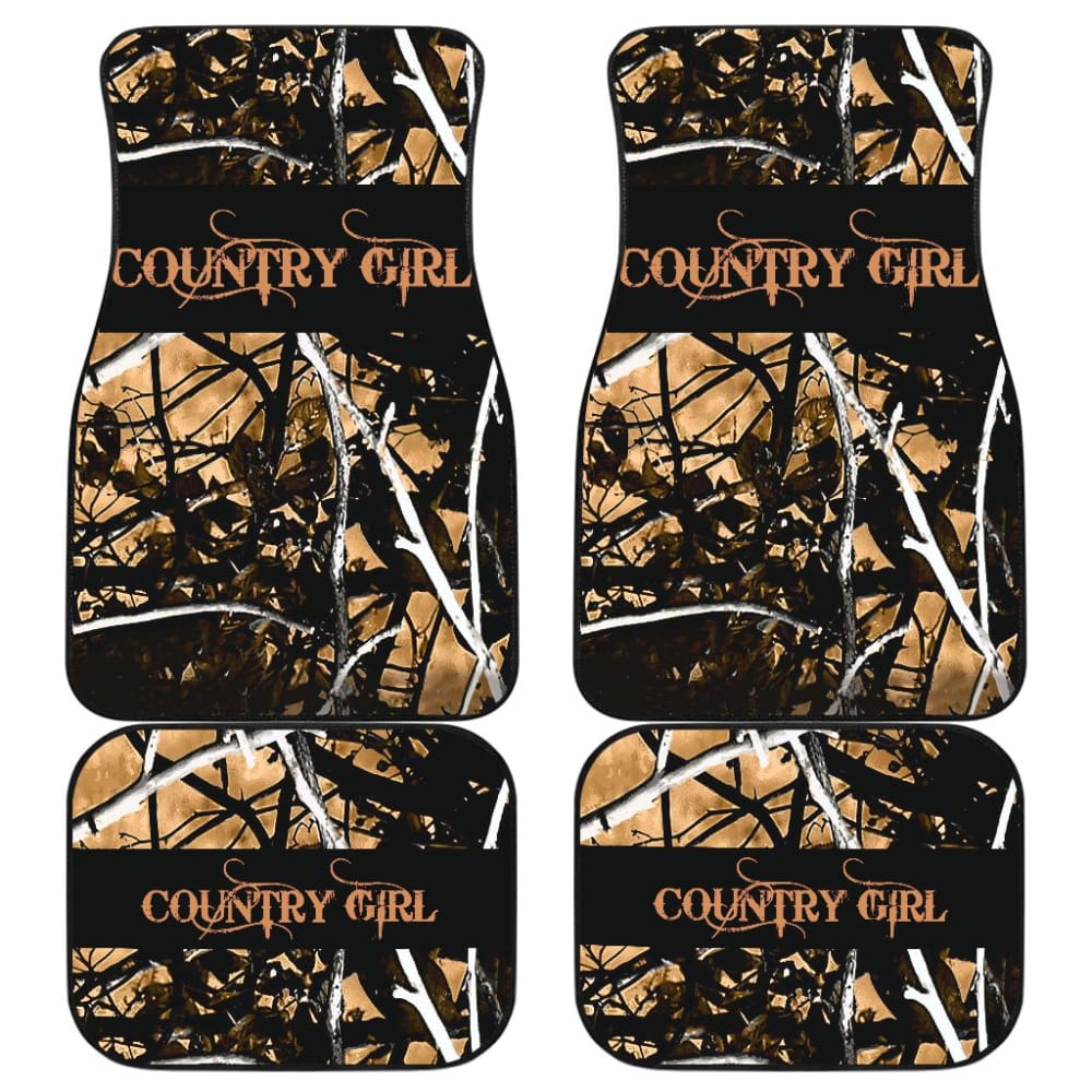 Outshine Camouflage Country Girl Car Floor Mats 211703 - YourCarButBetter