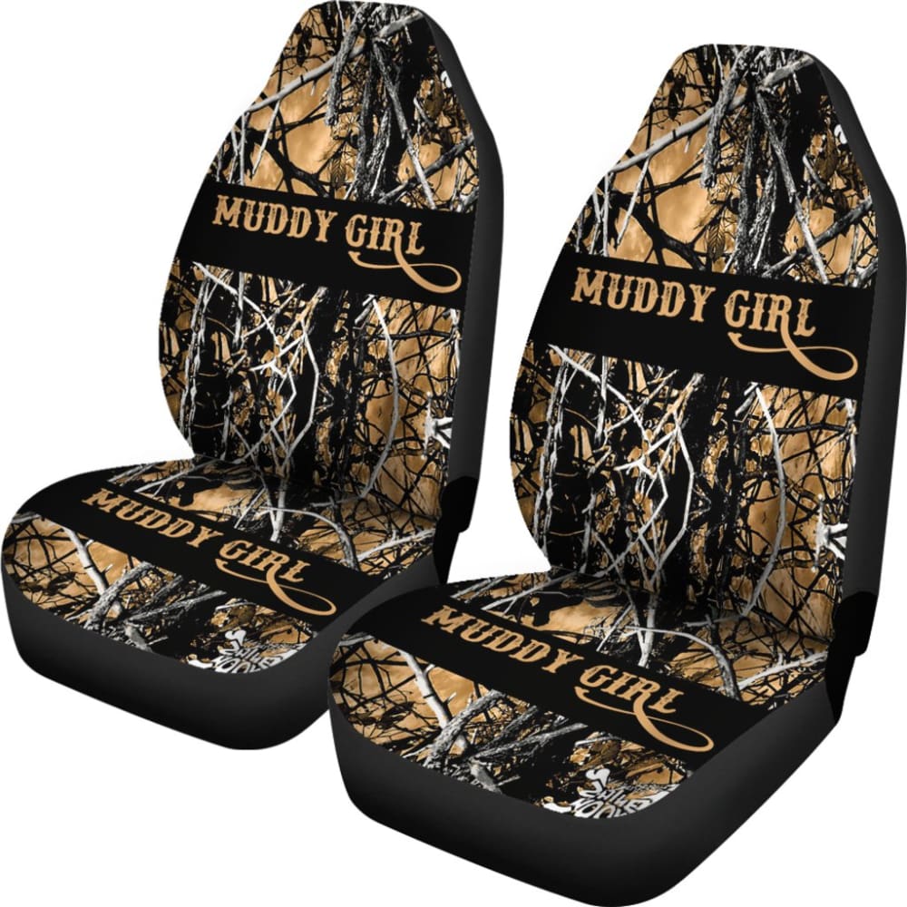Outshine Camouflage Muddy Girl Car Seat Covers 212702 - YourCarButBetter