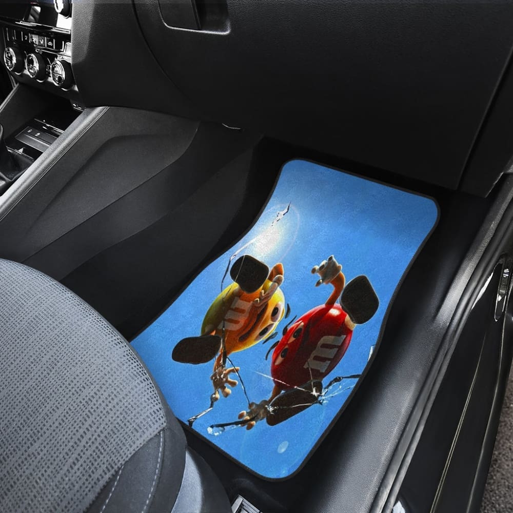 Over Broken Glass M&M Chocolate Car Mats 094201 - YourCarButBetter