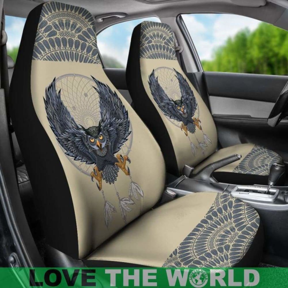 Owl And Dreamcatcher Car Seat Covers 174716