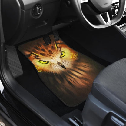 Owl Angry Face Wild Animal Car Floor Mats 094209 - YourCarButBetter