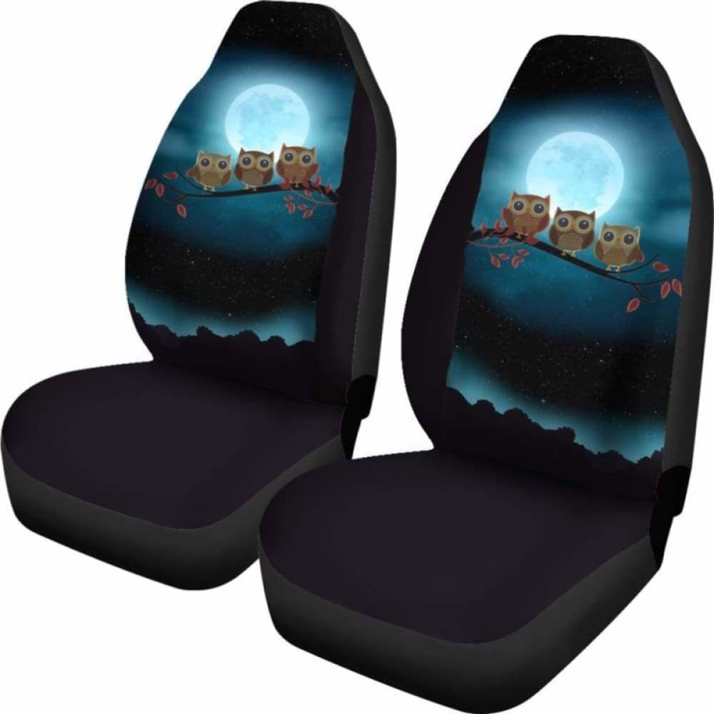 Owl At Night Car Seat Covers 174716