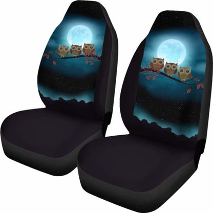 Owl At Night Car Seat Covers 174716