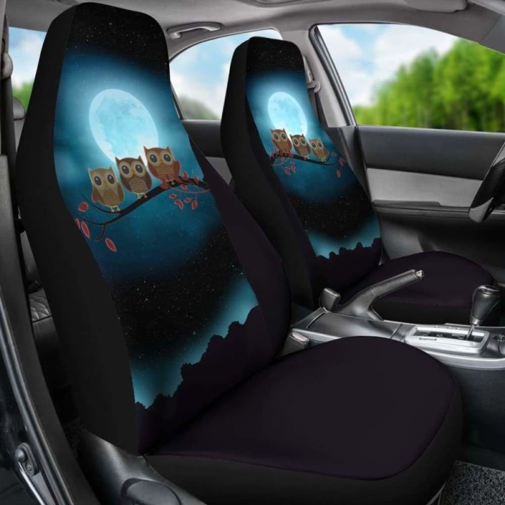 Owl At Night Car Seat Covers 174716